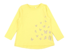 Name It yarrow/butterfly glitter loose top